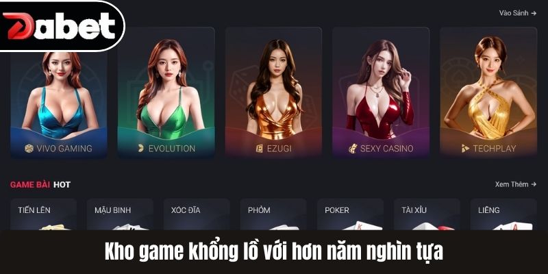Kho game khổng lồ với hơn năm nghìn tựa